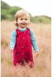 Salopette da bambino reversibile Frugi – Winnie Lingonberry