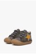 Scarpine primi passi in nappa Cocoon Naturino con stella- Antracite