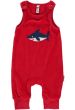 Maxomorra Shark Playsuit Embroid
