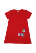 Organickid  Vestito gufo rosso 