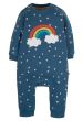 Tutina in pile di cotone biologico per bambini Frugi - Abisko Stars/Rainbow