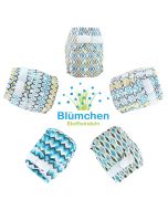 Pannolino lavabile Blümchen - Pocket con velcro senza inserti in vari colori