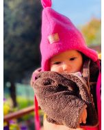 Cappellino per bambini Pickapooh in lana biologica Rosa