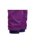 Pantalone da bambino in softshell impermabile Unuo- Viola