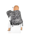 Fidella Fly Click Plus Half Buckle Toddler - Dancing leaves black and white